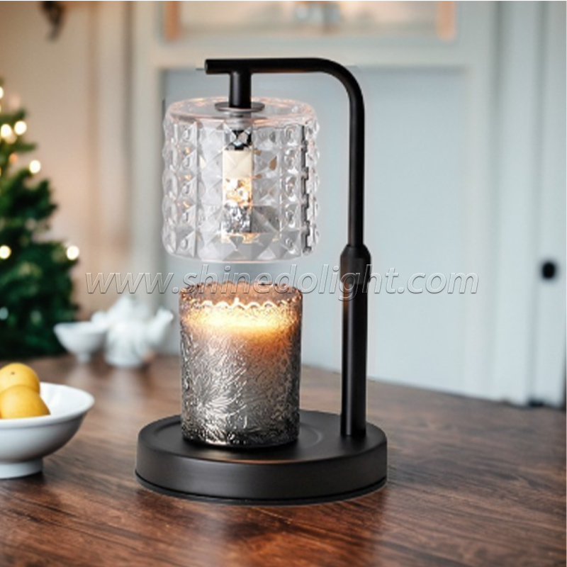 Aromatherapy Color Glass Indoor decor Scented Candle Warmer Lamp Candle Top Melting Lamp for the Bedroom SD-SL1662