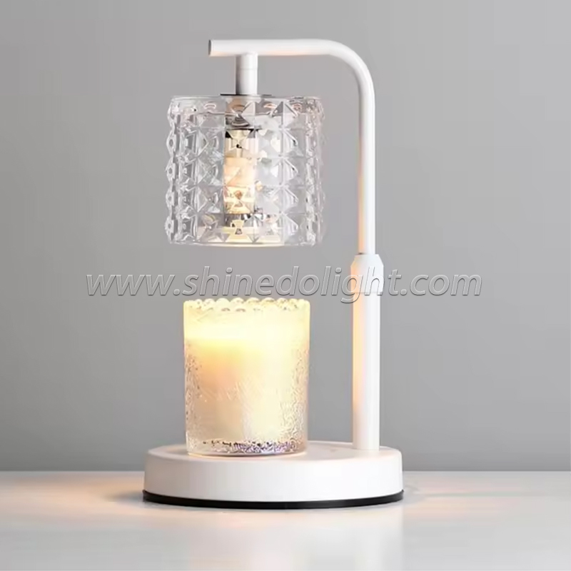 Aromatherapy Color Glass Indoor decor Scented Candle Warmer Lamp Candle Top Melting Lamp for the Bedroom SD-SL1662