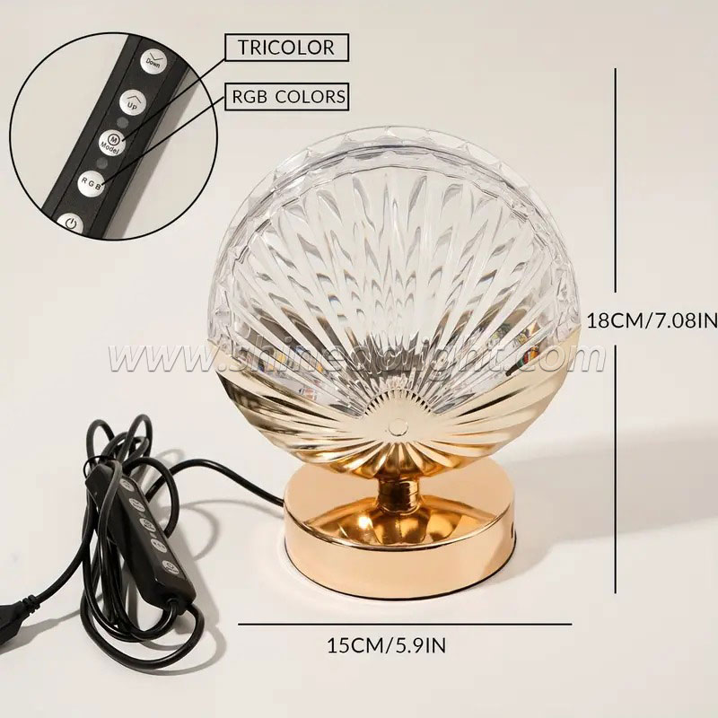 Crystal Diamond Table Lamp Desk Lamp Rechargeable Bedside Night Light Hotel Restaurant Crystal Lighting SD-SR529