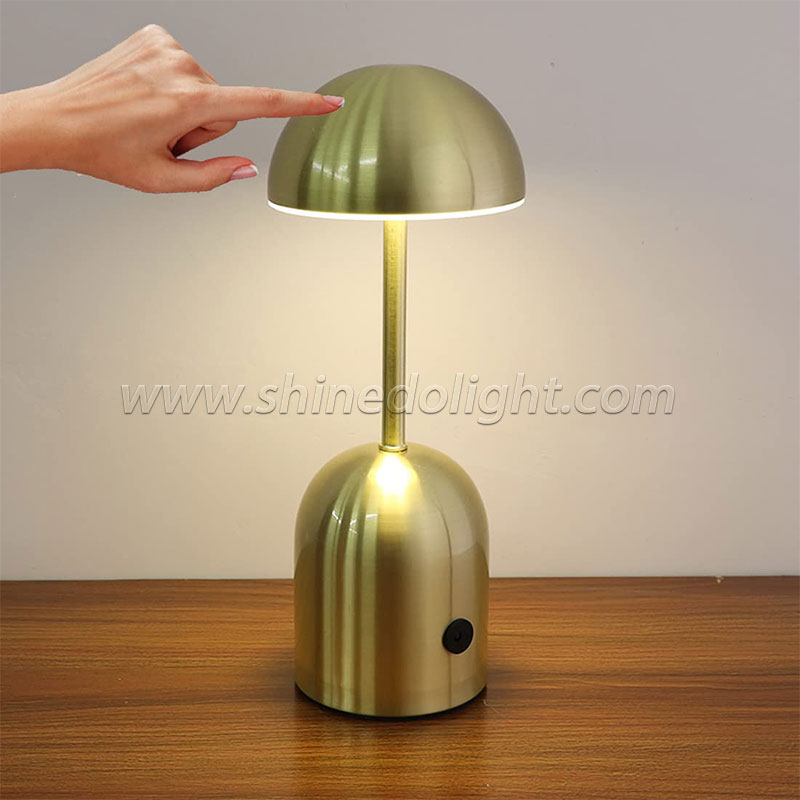 LED Cordless Table Lamp Retro Bar Metal Desk Lamps Rechargeable Touch Dimming Night Light Restaurant Bedroom Home Outdoor Decor SD-SR533