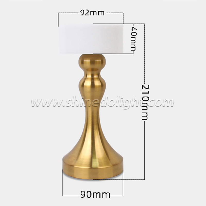 LED Desktop Lamp USB Touch Dimming Metal Recharge Night Light For Coffee Bar Restaurant Bedside Reading Decoration Table Lamps SD-SR537