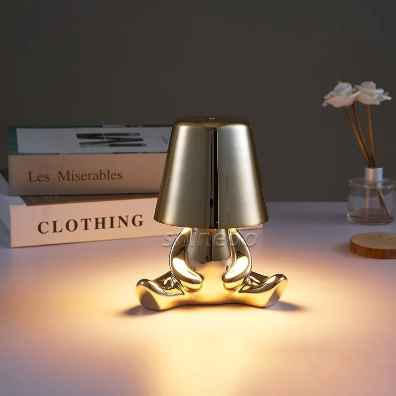 Crystal LED Lamp Projection Night Light USB Charging Touch Color Changing Room Decoration Atmosphere Table Lamp SD-SR541