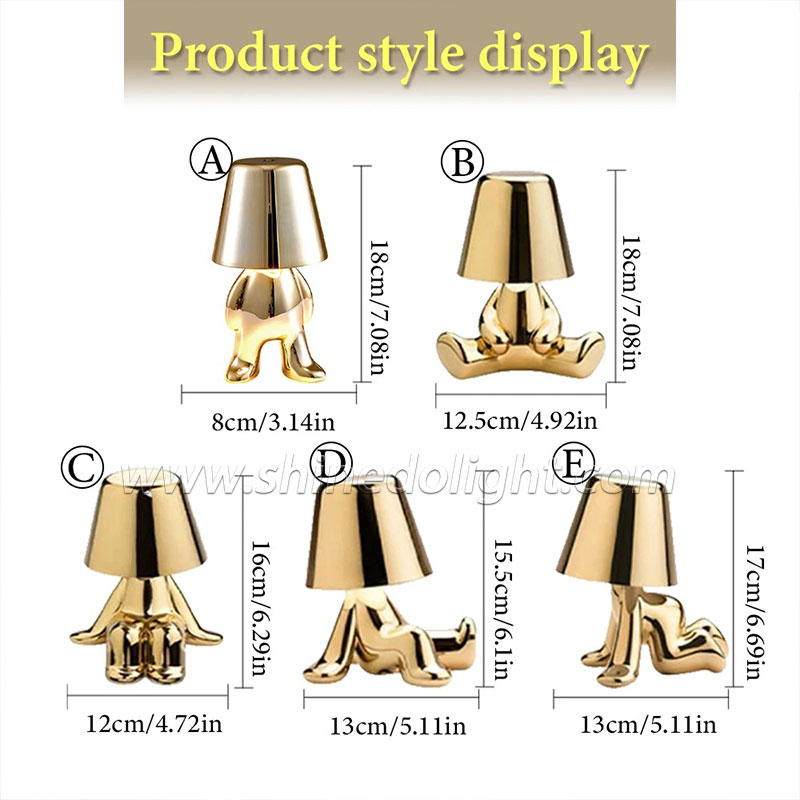 Crystal LED Lamp Projection Night Light USB Charging Touch Color Changing Room Decoration Atmosphere Table Lamp SD-SR541