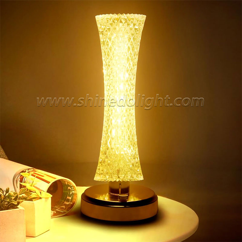 Crystal Table Lamp LED Desktop Night Light Nordic Decoration Desk Lamps Bar Hotel Bedroom Bedside Lighting SD-SR542