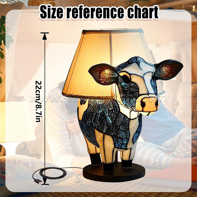 Animal Table Light charge Powered Cute Bedside Lamp Decor Resin Lamp Bedside Light For Home BedRoom Decor SD-SR555