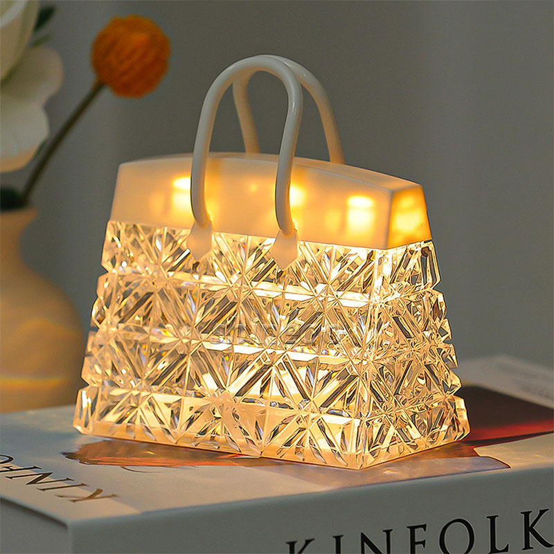 Creative night light acrylic crystal handbag gift for children New Year gift bedside atmosphere table lamp SD-SR558