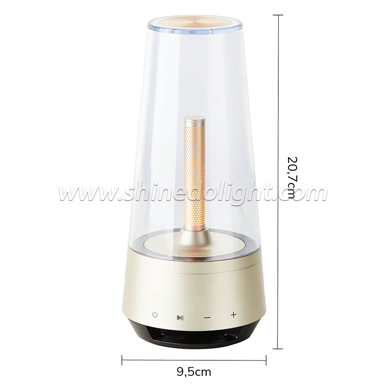 Retro table lamp LED glass night light rechargeable bedroom bedside desk light bar restaurant atmosphere light SD-SR580