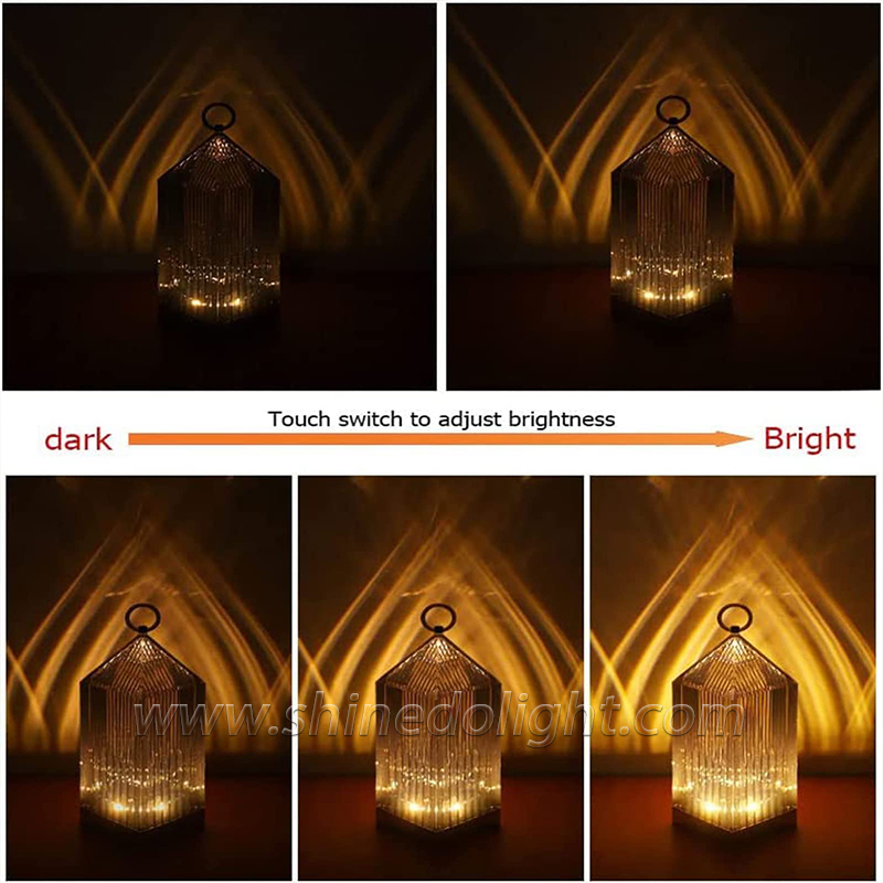 Cross-border creative bedside ambiance lamp Desktop decoration Crystal night light Lighthouse lamp SD-SR581