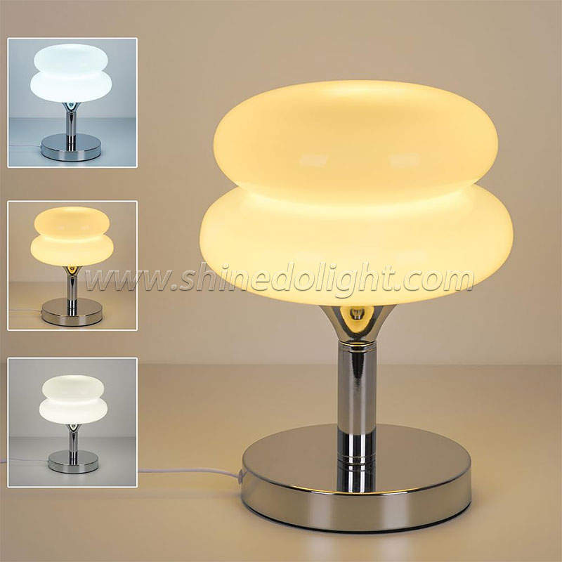 Nordic simple atmosphere egg tart glass lamp Creative bedroom bedside lamp living room decorative lamp pack House medieval lamp SD-SR609