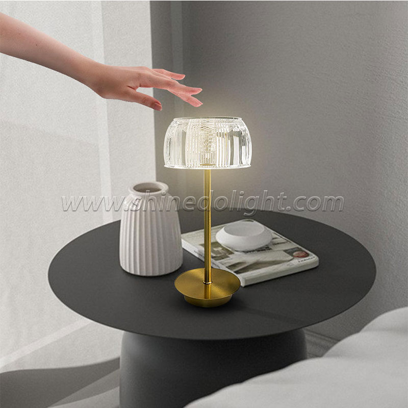 Modern simple acrylic metal table lamp Nordic creative atmosphere lamp bedside bedroom bar outdoor lighting SD-SR710