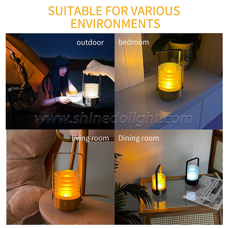 Modern simple portable table lamp Nightlight by the bed of the bedroom LED charging outdoor camping table Batai atmosphere light SD-SR714