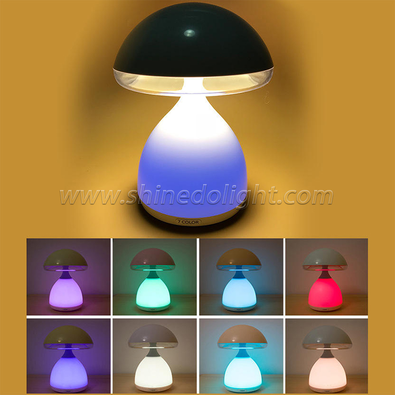 New colorful mushroom LED charging dimming atmosphere light creative magical breathing night light SD-SR678