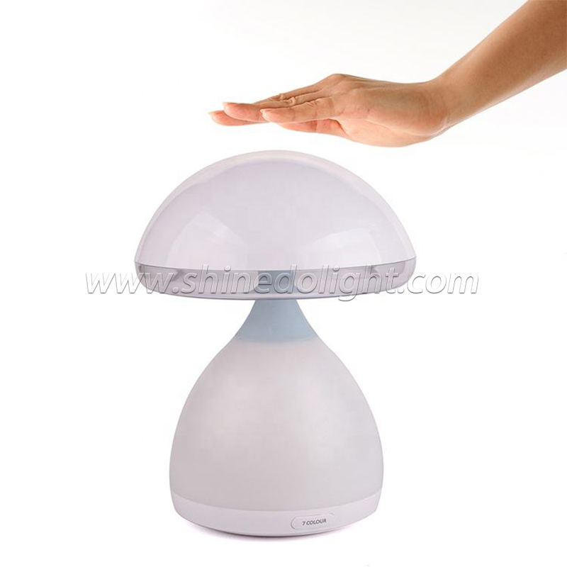 New colorful mushroom LED charging dimming atmosphere light creative magical breathing night light SD-SR678