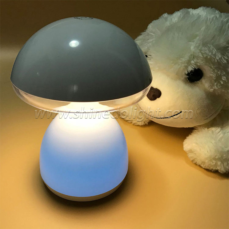 New colorful mushroom LED charging dimming atmosphere light creative magical breathing night light SD-SR678