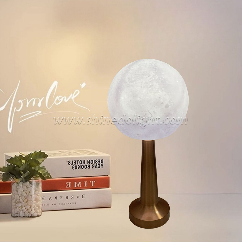 LED Moon light bar restaurant atmosphere sense night light metal base bedroom bedside decoration SD-SR683