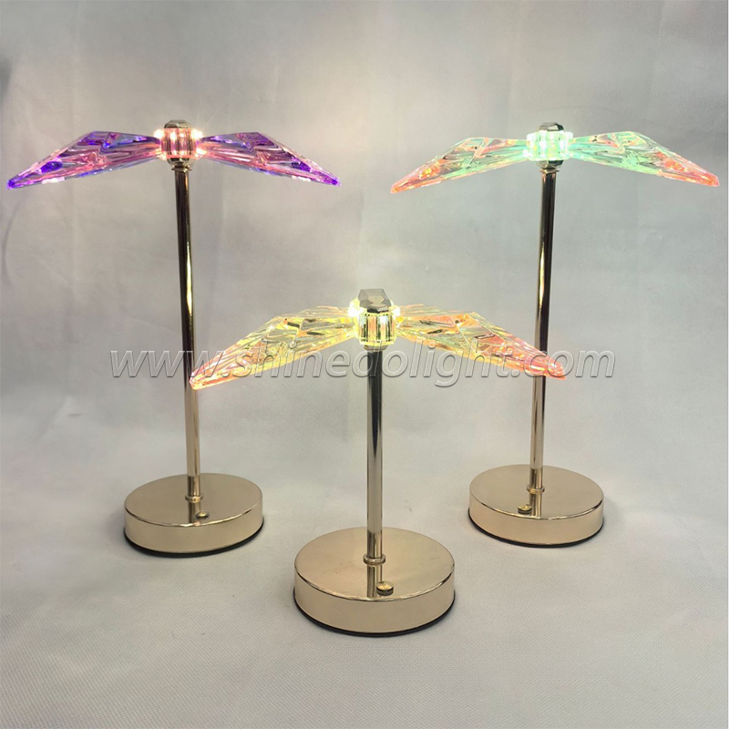 Touch ornaments Home decor Crystal Gift Ambiance lights Butterfly lights creative decorative table lamp home bedroom decoration SD-SR690