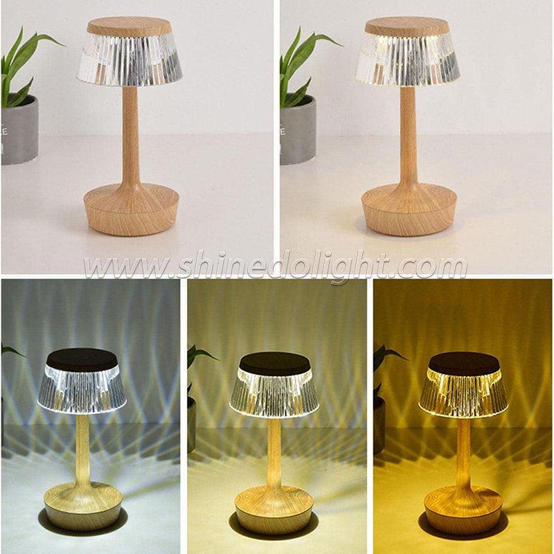 Creative mushroom crystal lamp USB touch projection atmosphere lamp bedroom bedside gift led night light SD-SR697