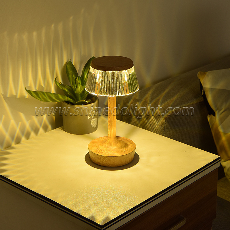 Creative mushroom crystal lamp USB touch projection atmosphere lamp bedroom bedside gift led night light SD-SR697