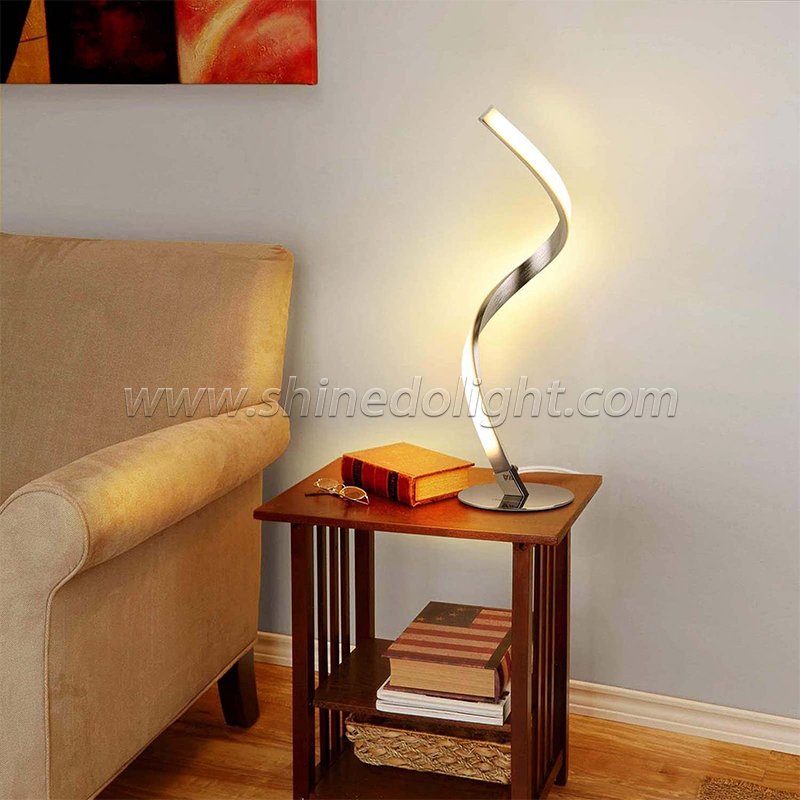 Spiral lamp Bedroom bedside nightlight Reading creative S-shaped lamp SD-SR725