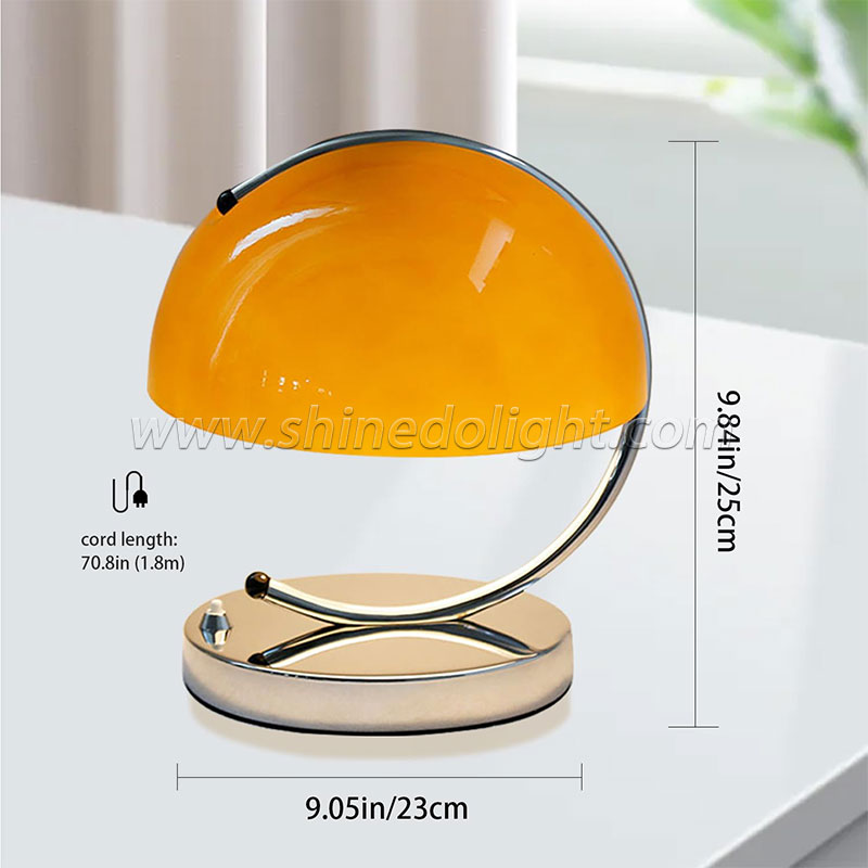 Danish medieval Italian lamp Postmodern Bauhaus bedroom headboard glass orange Korean living room glass lamp SD-SR752