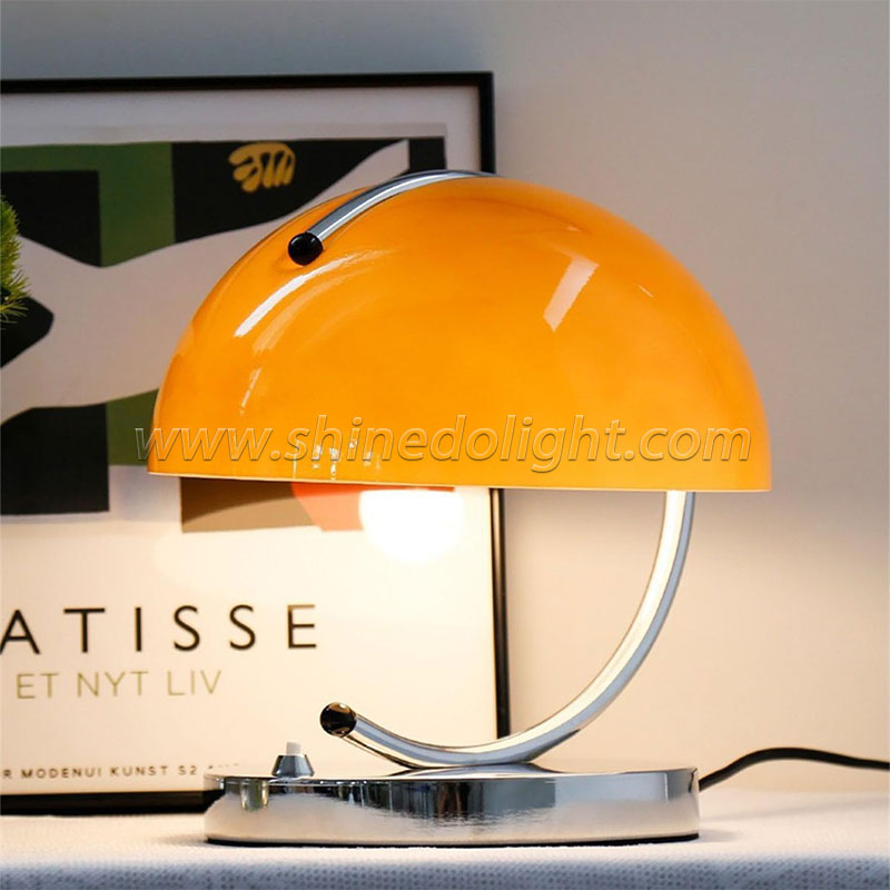 Danish medieval Italian lamp Postmodern Bauhaus bedroom headboard glass orange Korean living room glass lamp SD-SR752