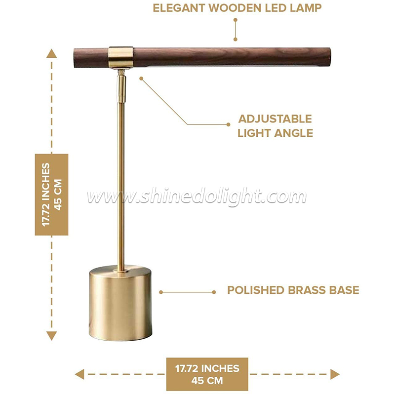 Classic Table Lamp USB Rechargeable Night Light Stepless Dimming Touch Desk Lamp Bedside Lamp Hotel Bar Decoration SD-SR806