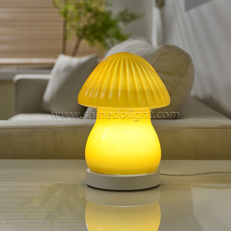 Modern Mushroom Rechargeable LedTable Lamp Warm Creative Living Room Bedroom Children's room Minimalist Art Lighting SD-SR812