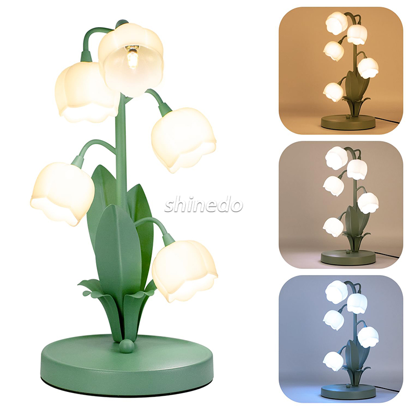 Bedside nightlight French Garden bedroom lamp Simple decoration floral ambiance lighting SD-SR818