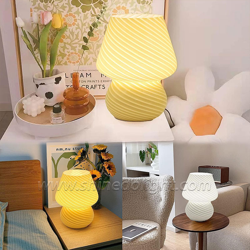 Creative glass desk lamp famous bedroom nightlight Bedroom sleep bedside lamp SD-SR794