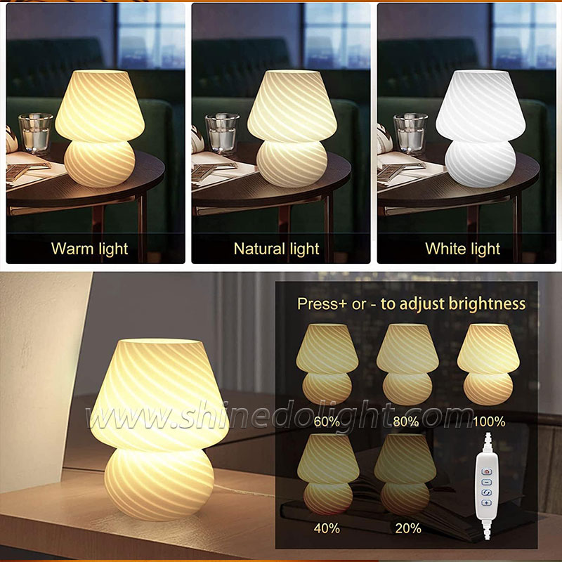 Creative glass desk lamp famous bedroom nightlight Bedroom sleep bedside lamp SD-SR794