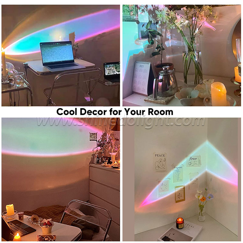 Angel Eyes Superior sense Bedroom nightlight Creative rainbow projection lamp for interior decoration SD-SR795