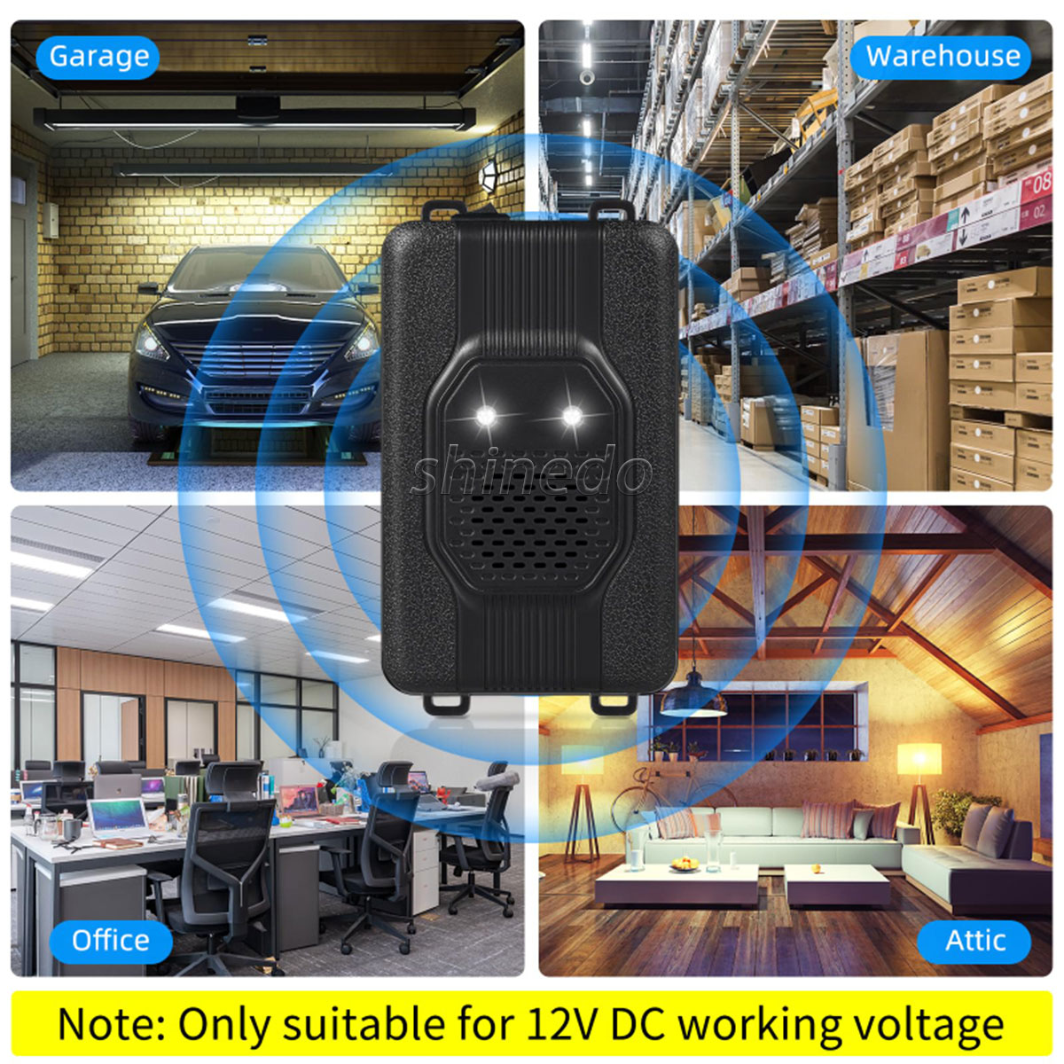 Multi-functional car single side ultrasonic mouse repeller can be used to deworm bedroom office