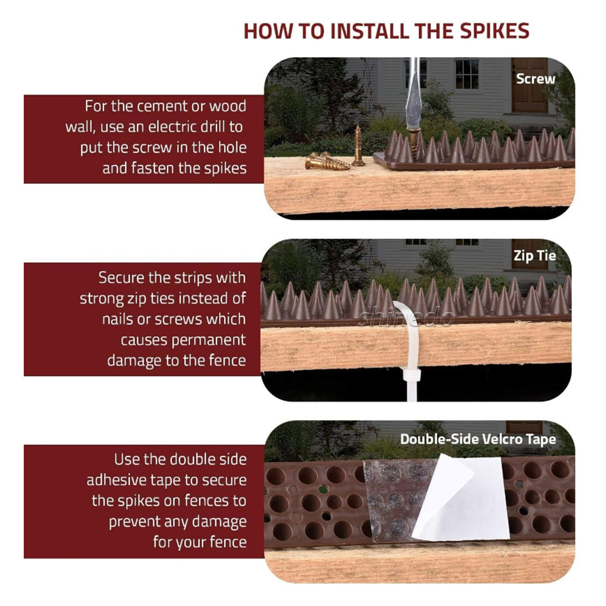 Anti-bird spike fence nail anti-bird deterrent nail