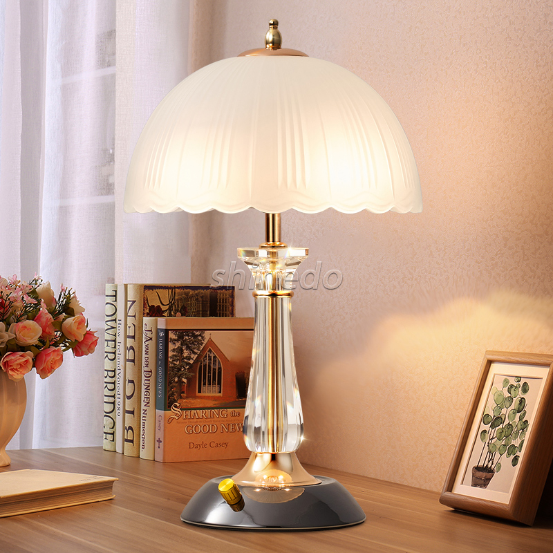 Luxury Table Lamp Eye Protection Modern Night Light Home Hotel Living Room Decor Warm Light Luxury Dimming Ins