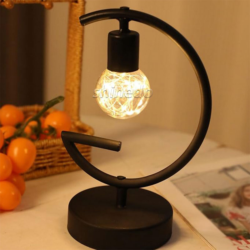 LED iron simple small table lamp romantic decoration festive atmosphere light two decorative lighting