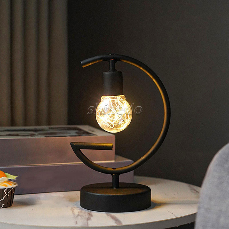 LED iron simple small table lamp romantic decoration festive atmosphere light two decorative lighting