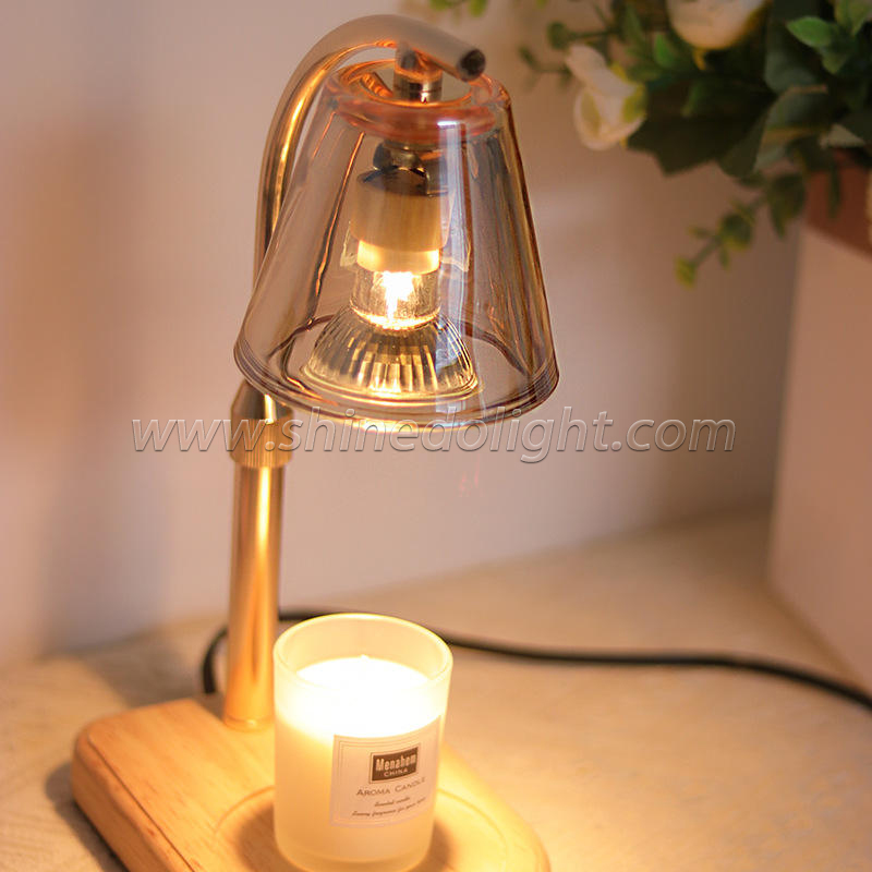 Wax Candle Melting Warmer Light glass Aromatherapy Burner fragrance candle warmer lamp Heater bedroom Lantern Home Room Decor SD-SL1726