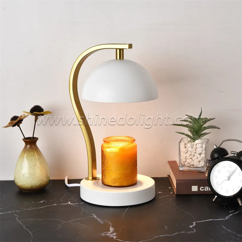 Decorative Semi-Oval Design Elegant Aromatherapy Lamps Fragrance Candle Warmers Lamp Wax Melting Light Luxury Home Decoration SD-SL1734