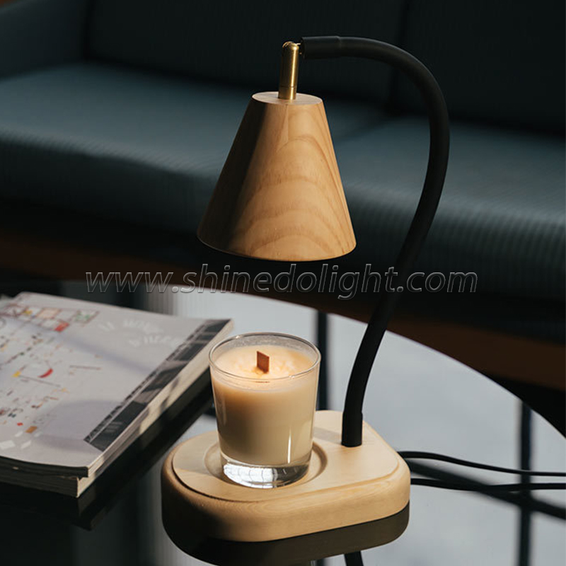 Minimalist Simple Indoor Warming Night Light Table Lamp Meltal Wax Burner Aroma Lamp Melting Electric Candle Warmer Lamp SD-SL1747