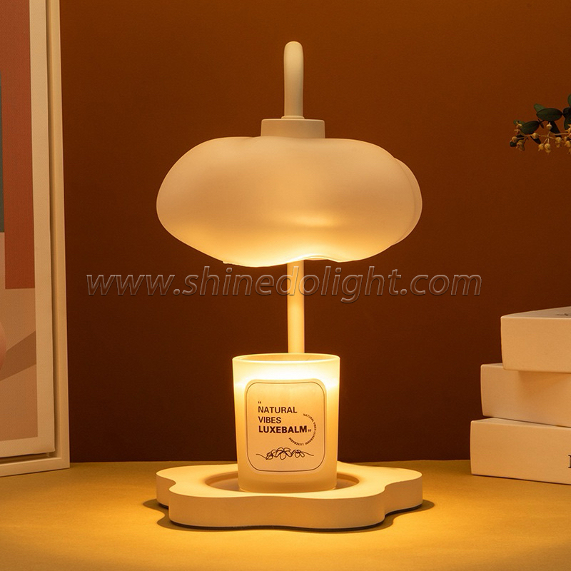 Gift Candle Warmer Table Lamp Indoor Cloud Shape Warmer Light Wax Melt Burner Scented Candle Warmer Lamp For Bedroom SD-SR1750