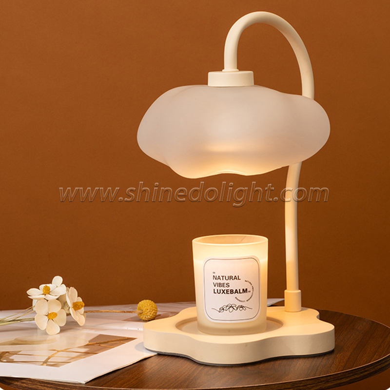 Gift Candle Warmer Table Lamp Indoor Cloud Shape Warmer Light Wax Melt Burner Scented Candle Warmer Lamp For Bedroom SD-SR1750