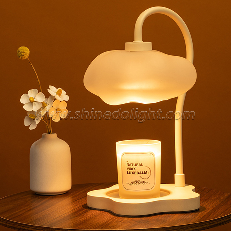 Gift Candle Warmer Table Lamp Indoor Cloud Shape Warmer Light Wax Melt Burner Scented Candle Warmer Lamp For Bedroom SD-SR1750