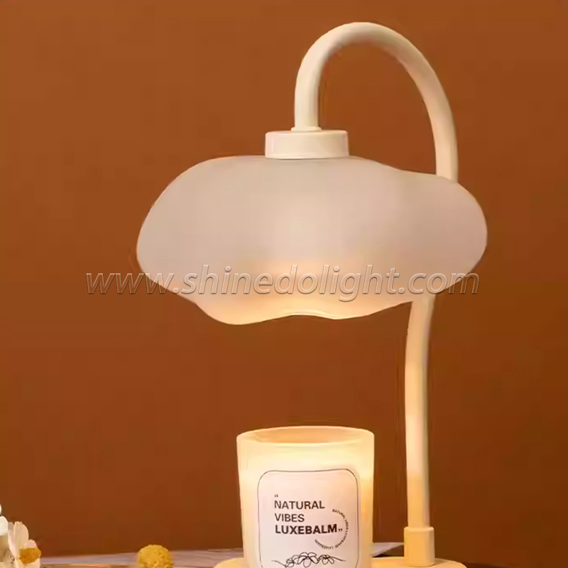 Gift Candle Warmer Table Lamp Indoor Cloud Shape Warmer Light Wax Melt Burner Scented Candle Warmer Lamp For Bedroom SD-SR1750