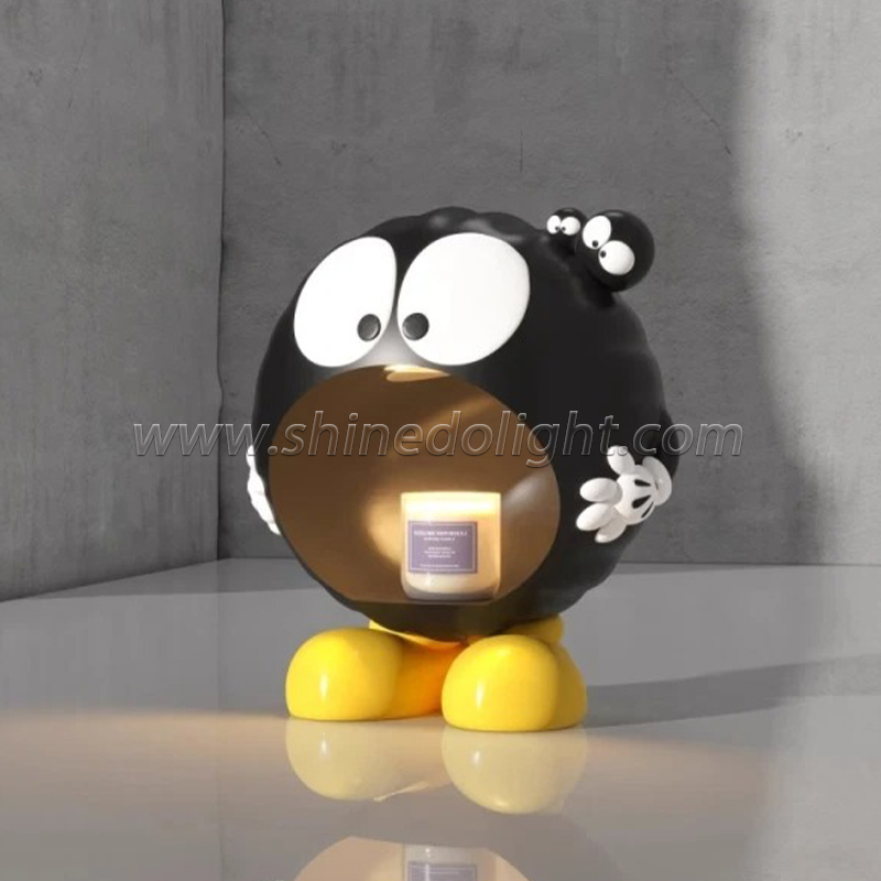 Cartoon Coal Ball Night Light Electric Wax Warmer Lamp Table Bedroom Desktop Warm Bedside Candle Warmer Lamp SD-SL1752