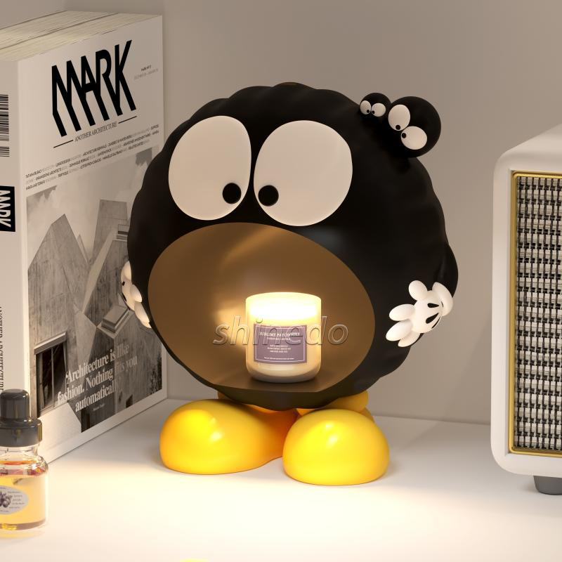 Cartoon Coal Ball Night Light Electric Wax Warmer Lamp Table Bedroom Desktop Warm Bedside Candle Warmer Lamp SD-SL1752