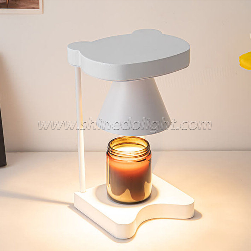 Aromatherapy Wax Melt Warmer Table Lamp Candle Light Bedroom Electric Wooden Candle Warmer Lamp SD-SL1756